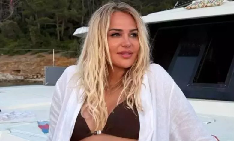 Nagihan Karaderenin yüzü şişmiş haliyle sosyal medya paylaşımı