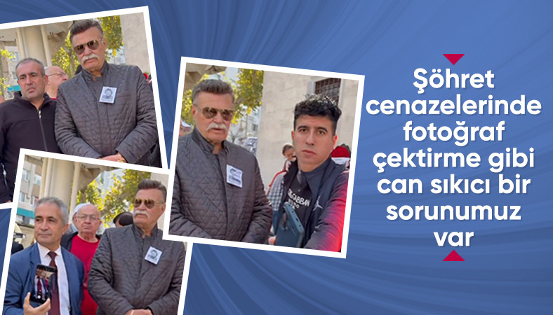 engincaglarcenazetoreninurialcofotografcekimi Negiyer Blog Engin Çağların cenaze töreninde Nuri Alço ile fotoğraf çektiren vatandaşlar