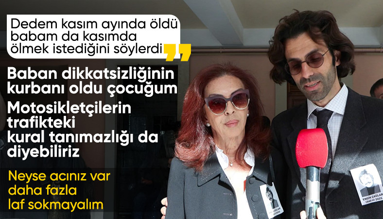 Engin Çağların oğlu Eser Övet cenaze töreninde babasının Kasım ayında ölmek istediğini anlatırken gözyaşları içinde